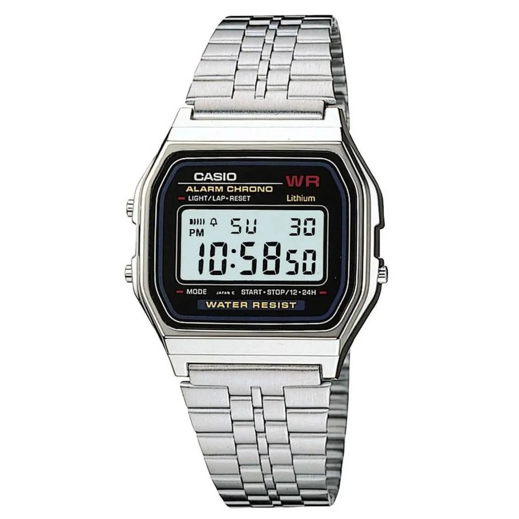 Relógio Casio Vintage A159WA-N1DF Prata em Oferta na Shopee