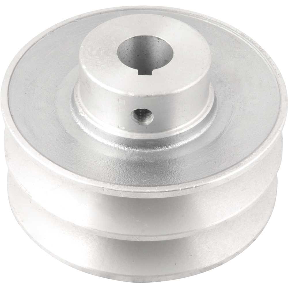 Polia De Aluminio 2 Canais B 100mm Furo 3/4 Vonder