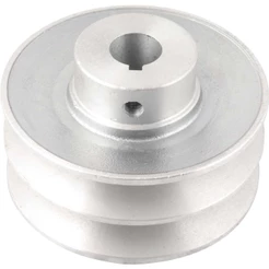 Polia De Aluminio 2 Canais B 100mm Furo 3/4 Vonder