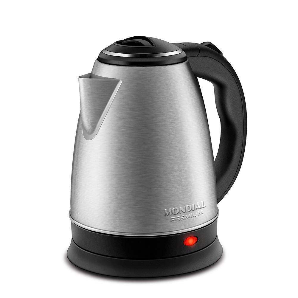 Chaleira Elétrica Mondial Premium Inox 1200W CE-06 em Oferta na Shopee