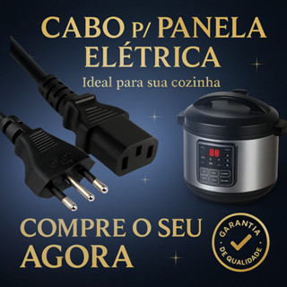 Tomada Para Panela Elétrica 3 Pinos 10A 1,5m Cabos Fio de Energia Cabo de Força Panela de Arroz em Oferta na Shopee