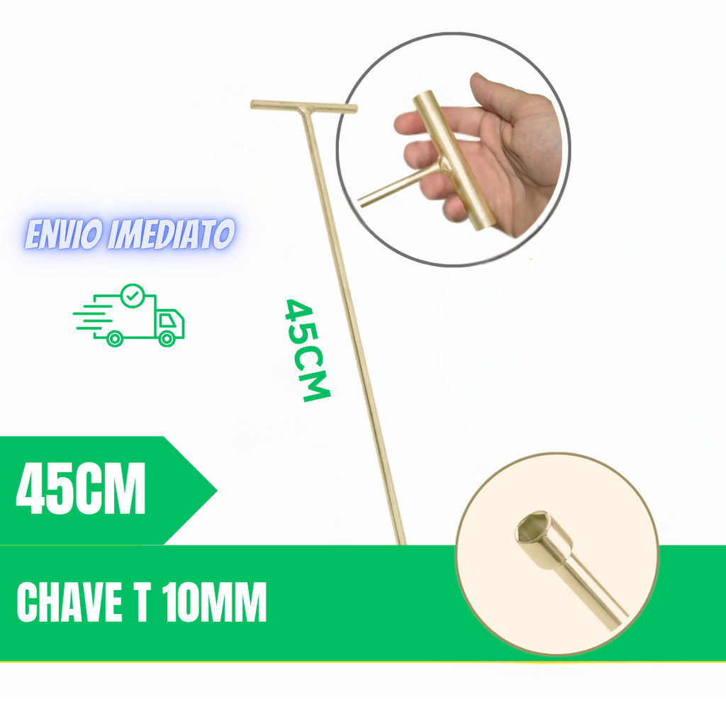 Chave Para abrir maquina de lavar roupas 10mm Longa 45cm saca  Agitador Electrolux Eletrônica Cônsul