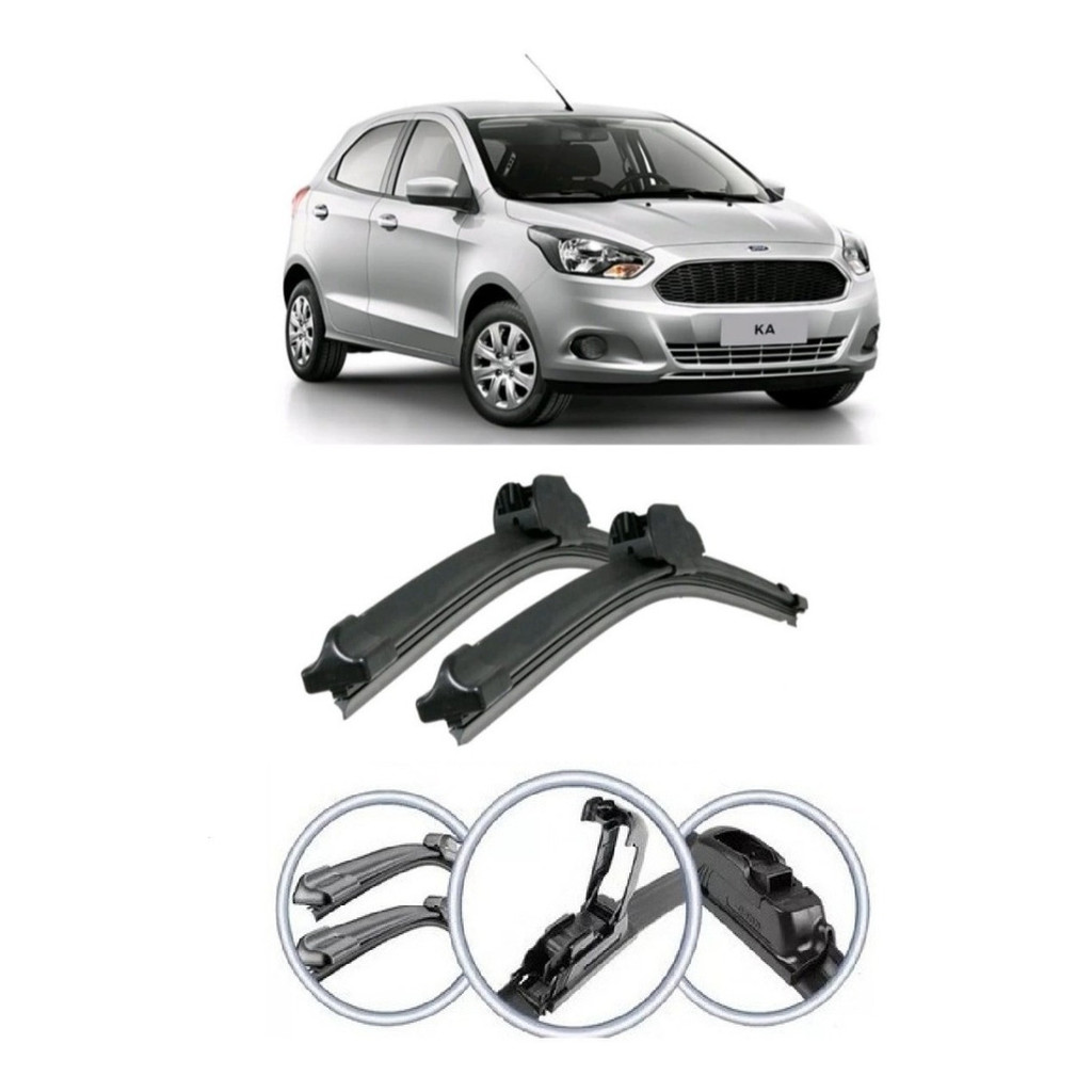 Par De Palheta Limpador Parabrisa Ford Ka Novo 2014 A 2021