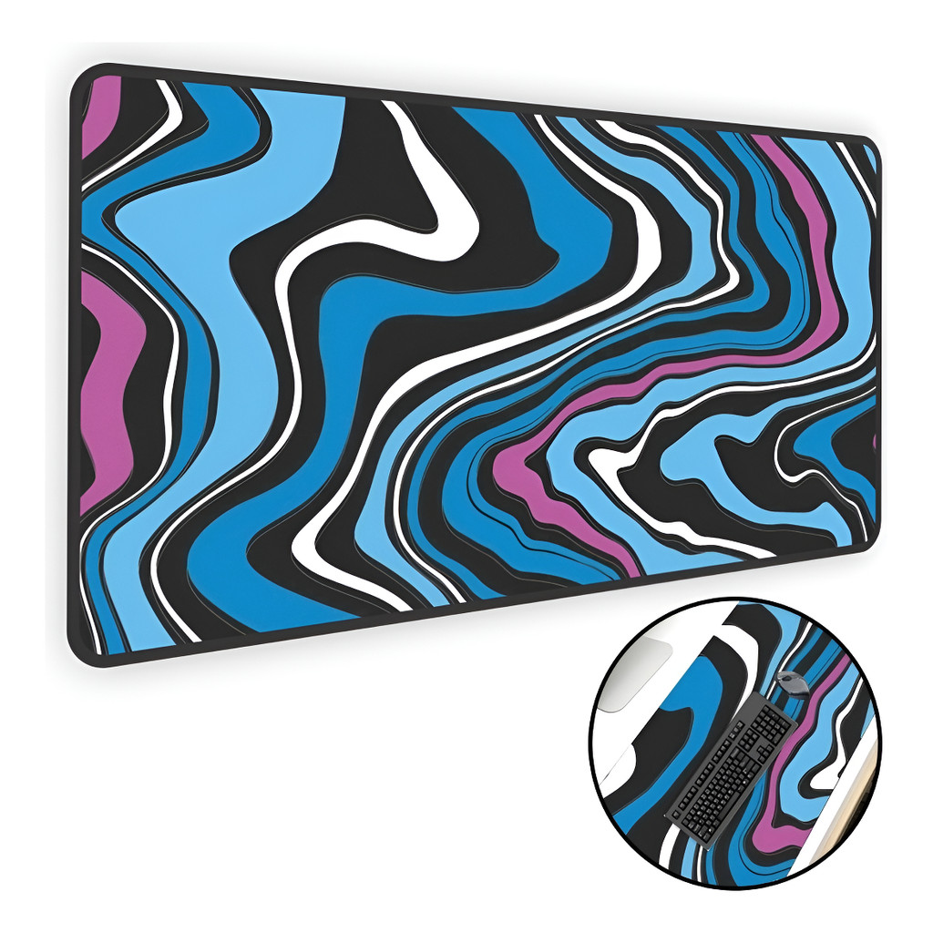 Mouse Pad Gamer Speed Extra Grande 65x32cm Abstract Liquid#1