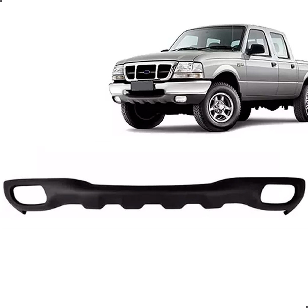 Spoiler Parachoque Dianteiro Ranger 98 99 2000 2001 2002 2003 2004 Com Furo