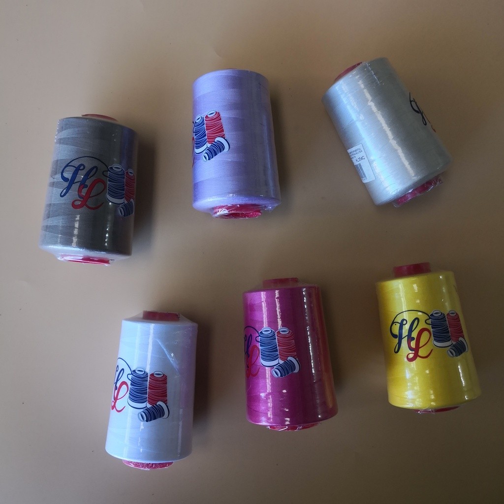 Linha De Costura （cada 5000 metros）HL - várias cores- （Linha para costura reta 120）-100 % Poliéster em Oferta na Shopee