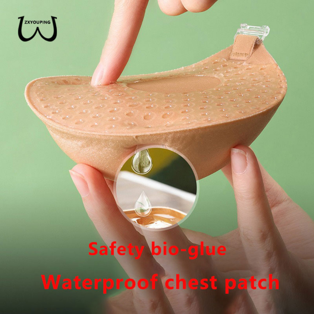 5cm De Espessura Push Up Bra/Fita Adesiva De Mamilo Espessada Sem Alças/Tampa De Silicone Invisível Fechamento Frontal Brea Ast Lift Adesivos-ZXYOUPING