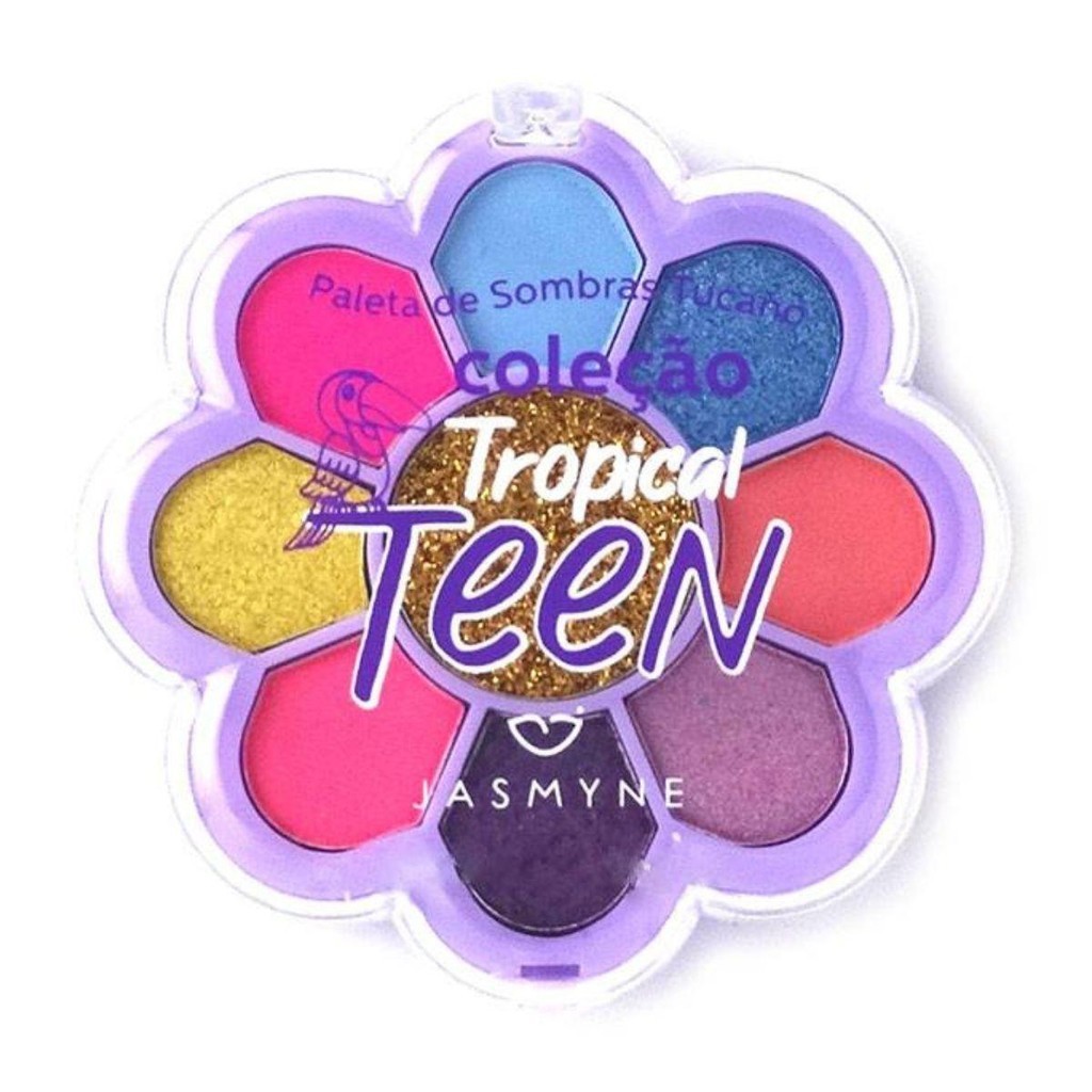 PALETA DE SOMBRAS JASMYNE TROPICAL TEEN TUCANO A 10G