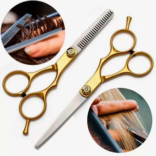 Kit 2 Tesoura de Cabelereiro Profissional Aço Inoxidável em Oferta na Shopee