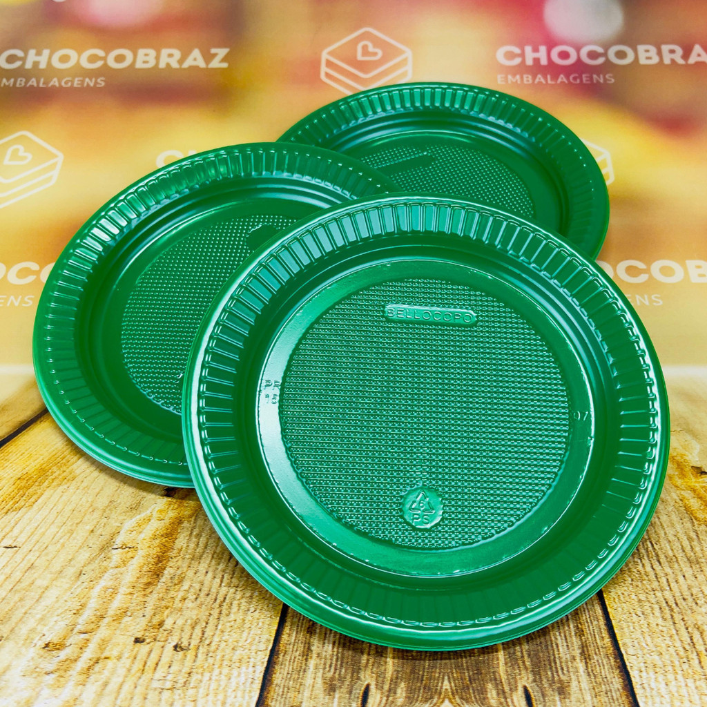 50~250 PRATO 15cm ANIVERSARIO VERDE BELLO FESTA em Oferta na Shopee