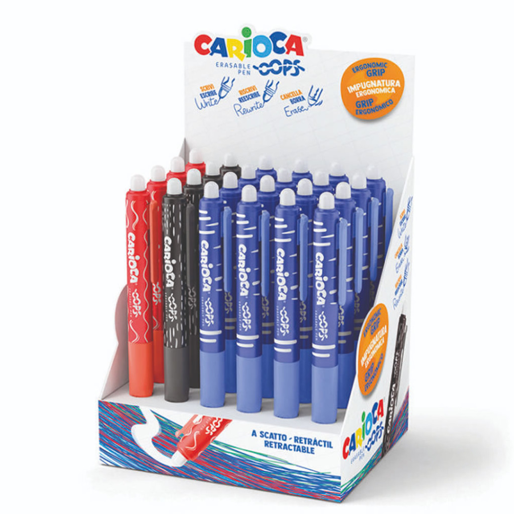 CANETA APAG RETR UND CARIOCA   9748   SORTIDAS - Stationery