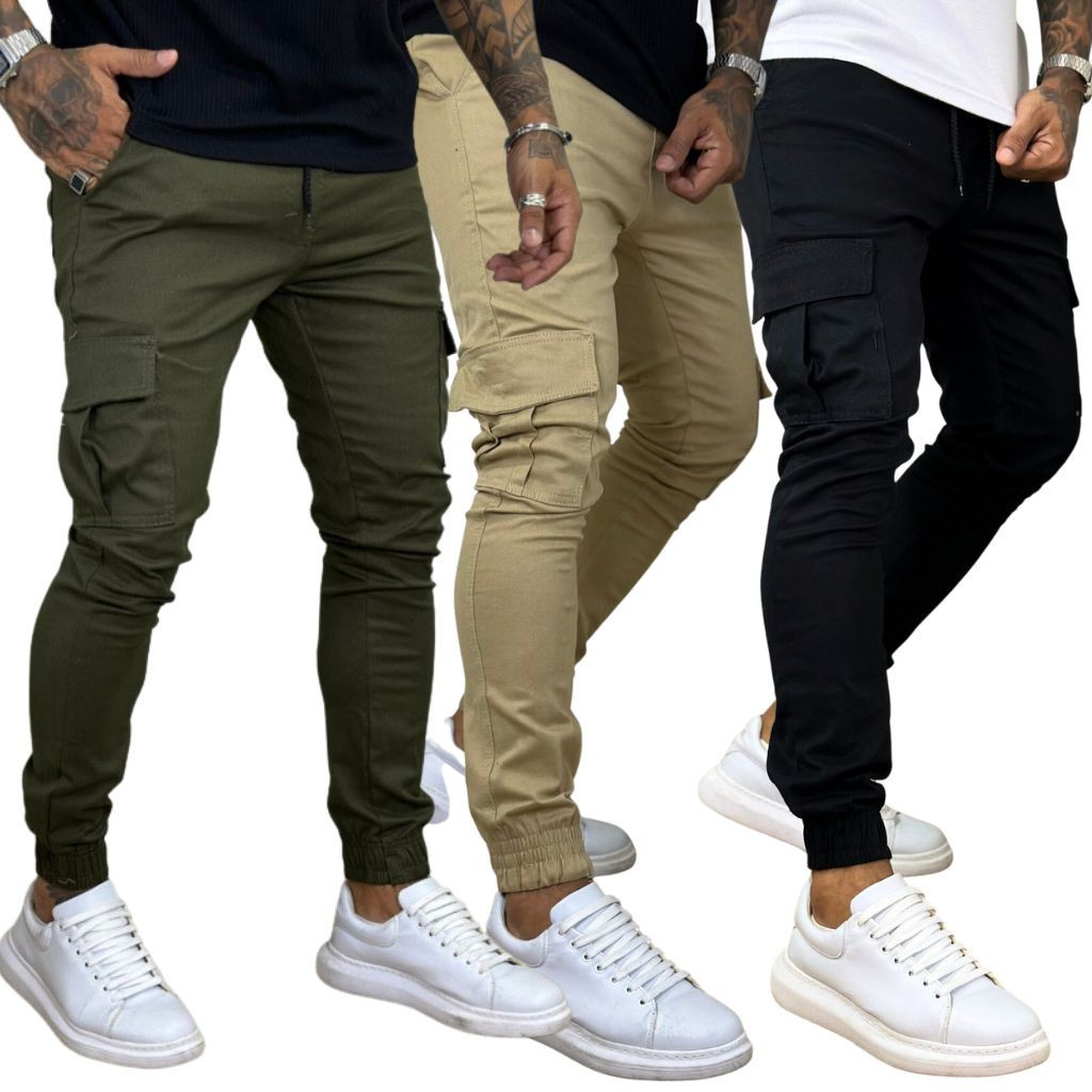 Calça G-star Jogger Masculina Kit 3 Peças Cores Direto da Fabrica em Oferta na Shopee