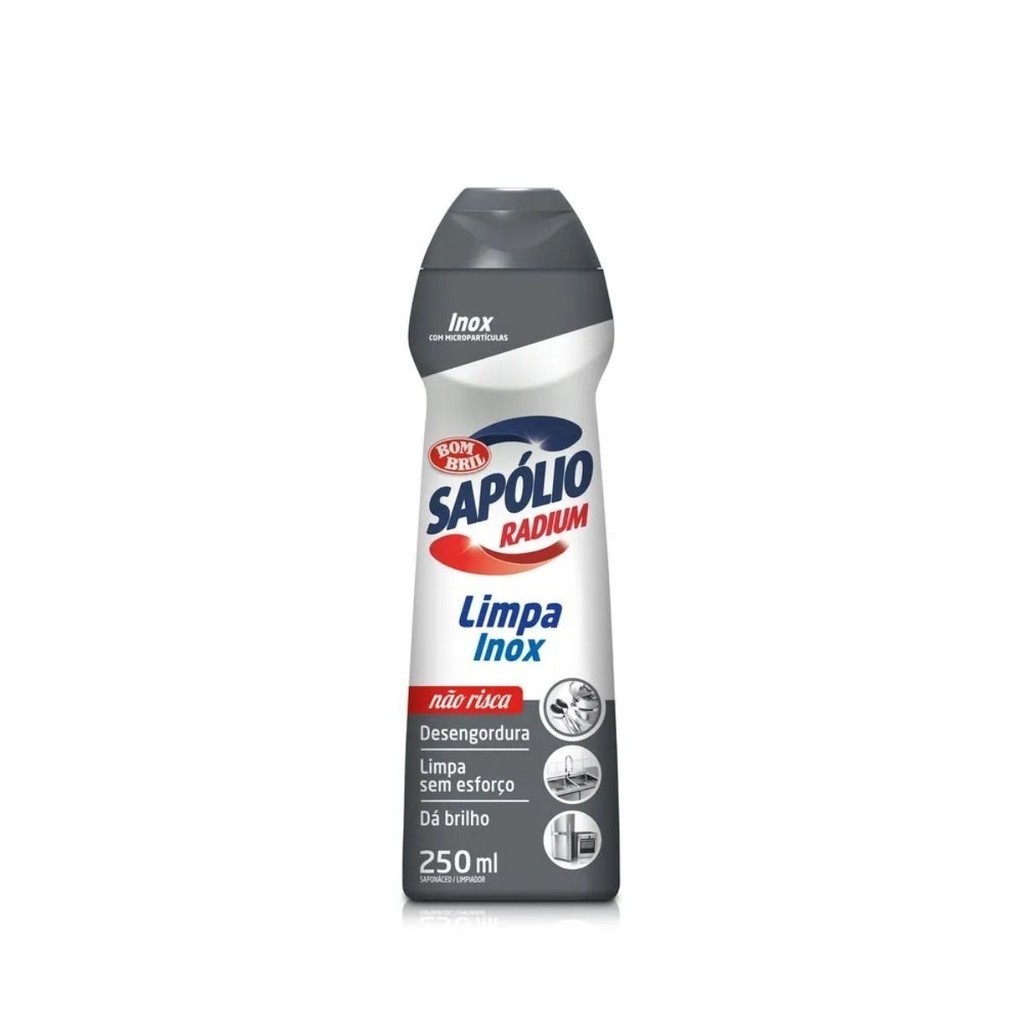 Limpa Inox Sapólio Radium Bombril 250 ml em Oferta na Shopee