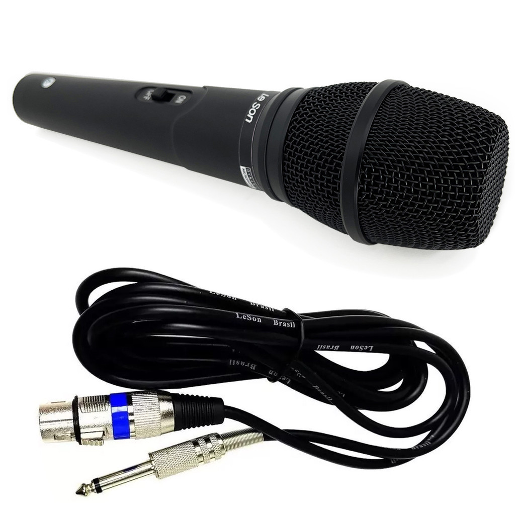 Microfone Profissional Leson LS6 Vk Dinâmico Supercardióide