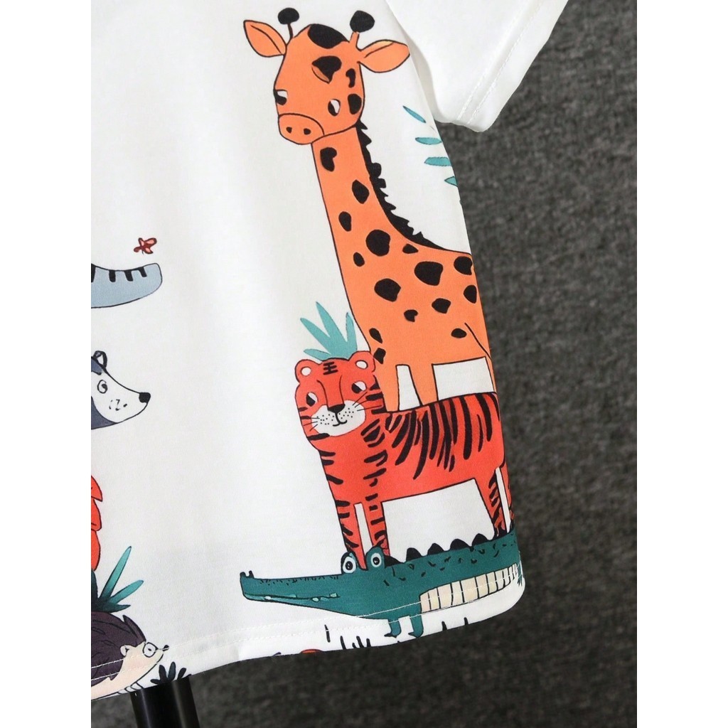 Camiseta De Criança Meninos e meninas 100 Algodão