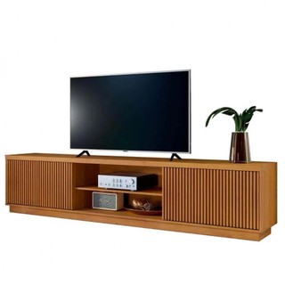 Rack Para Tv 75 Ripado 2pt Valencia Mavaular Naturalle em Oferta na Shopee