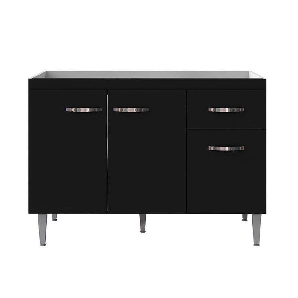 Balcão De Pia Gabriela 120 Cm Preto - Ajl em Oferta na Shopee