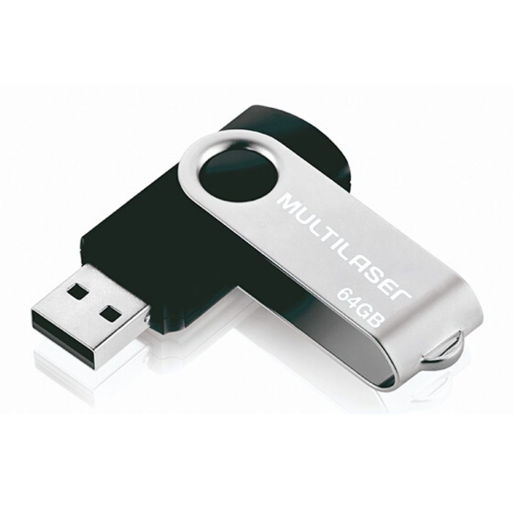 Pen drive 64 Gb Twist 2 - Multilaser PD590 em Oferta na Shopee