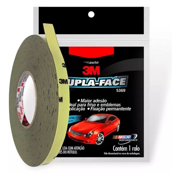 Fita Dupla Face 3M Automotiva de Espuma 5369 12MM X 3M em Oferta na Shopee