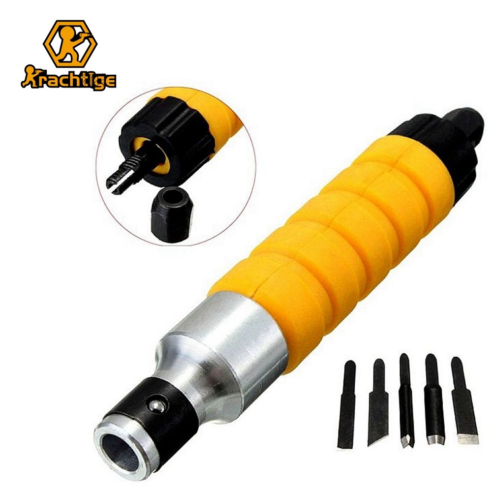 Conjunto De Ferramentas Para Esculpir Madeira Talhadeira Móveis Ferramenta Elétrica + 5 Chaves De Pontas