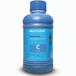 Refil de Tinta para Impressoras 250ml Ciano Multilaser - RF010