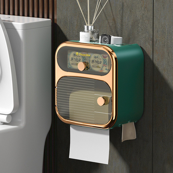 porta papel higiênico de chão suporte para papel higiênico suporte papel higiênico Criativo sem perfuração impermeável porta-tecidos de papel higiênico caixa de papel higiênico banheiro caixa de tecido de papel higiênico porta de armazenamento de pape