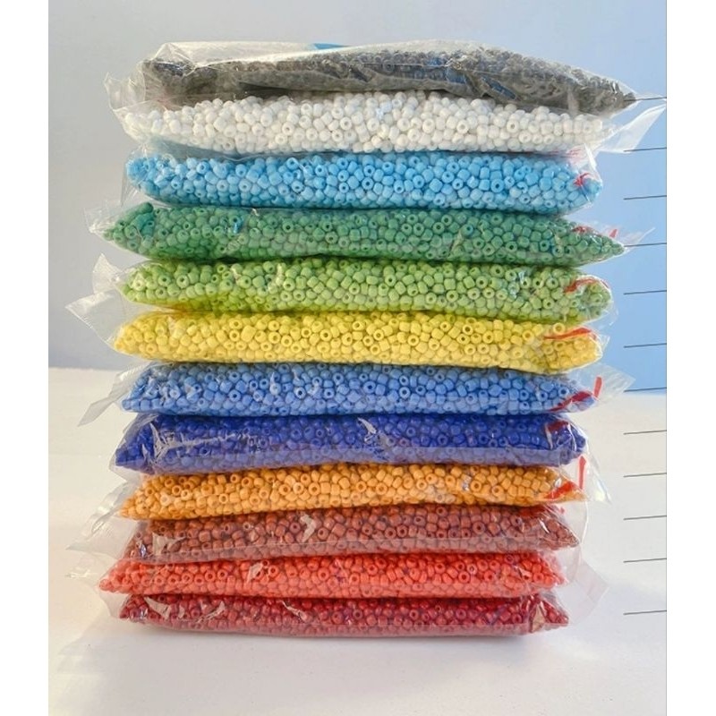 Miçangão Vidro 6/0 500 Gramas 4mm 6200pçs para Colares e Pulseiras em Oferta na Shopee