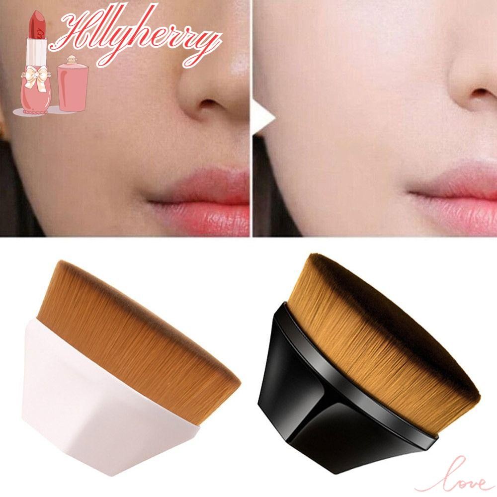 Hllylyherry Liquid Powder , Ferramenta De Maquiagem Flat Top Foundation Makeup Brush , Beleza Kabuki Face Blush Para Misturar Creme Líquido Women