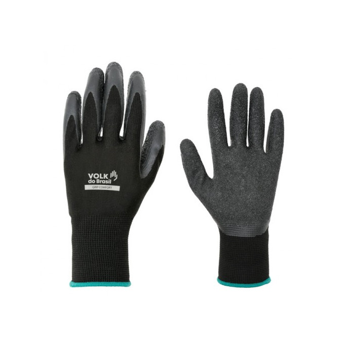 Luva GRIP COMFORT - Preta - CA: 38293 - VOLK