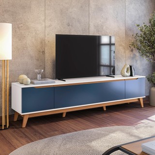 Rack Kappesberg 3 Portas Branco/Azul 218cm em Oferta na Shopee