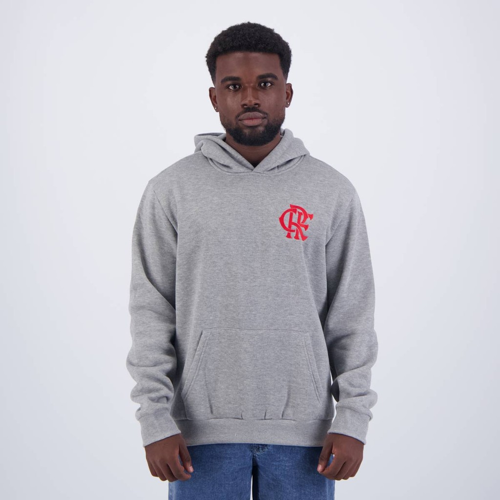 Moletom Flamengo Freedom Cinza em Oferta na Shopee