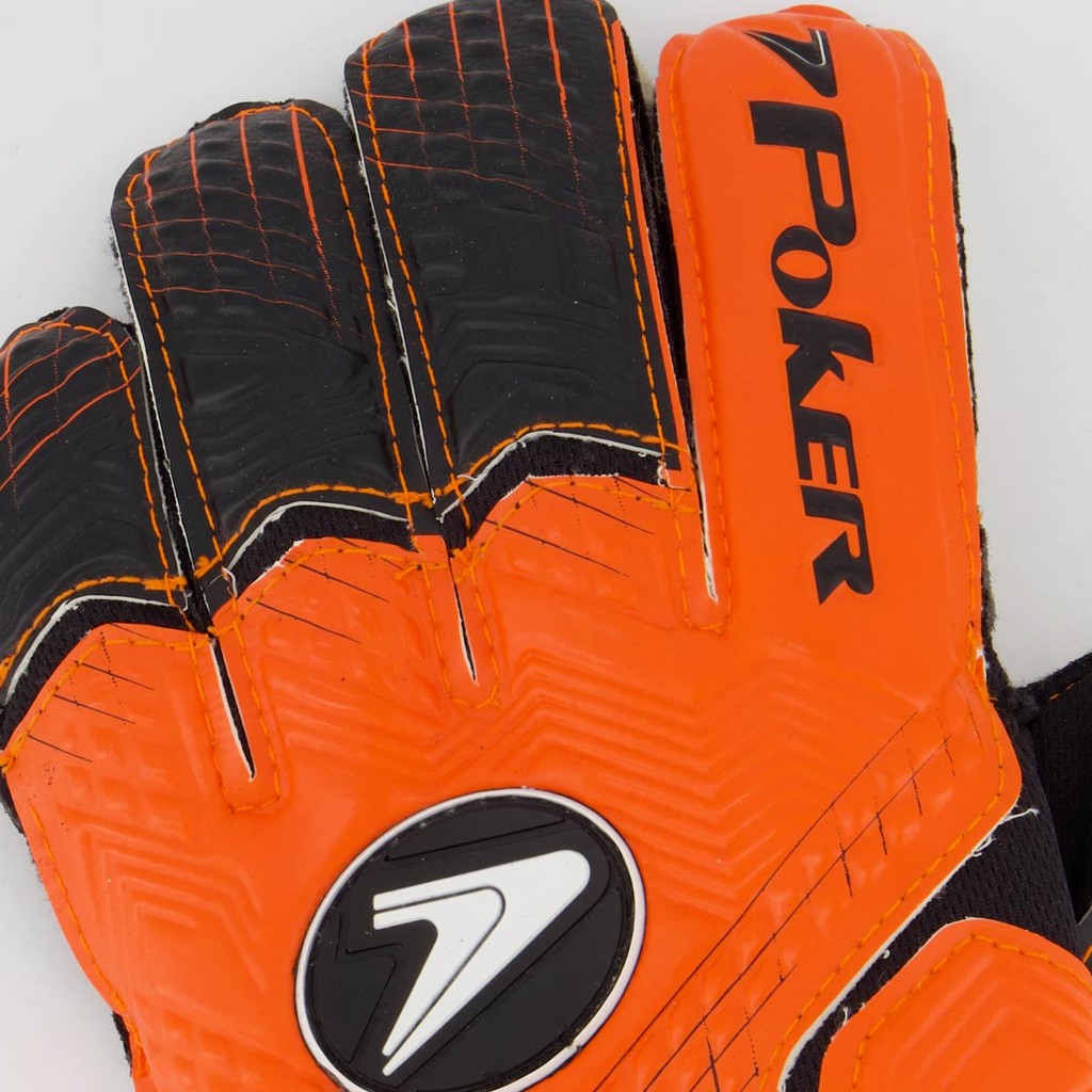 Detalhes do Luva Poker Ortho Vulcan II Profissional Laranja e Preta
