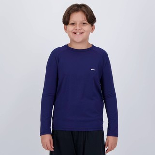 Camiseta Manga Longa Selene UV50+ Juvenil Marinho em Oferta na Shopee