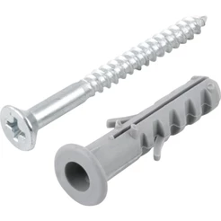 Parafuso Madeira Phillips 3,8 mm x 40 mm com Bucha de Nylon de 6 mm com 10 peças Vonder