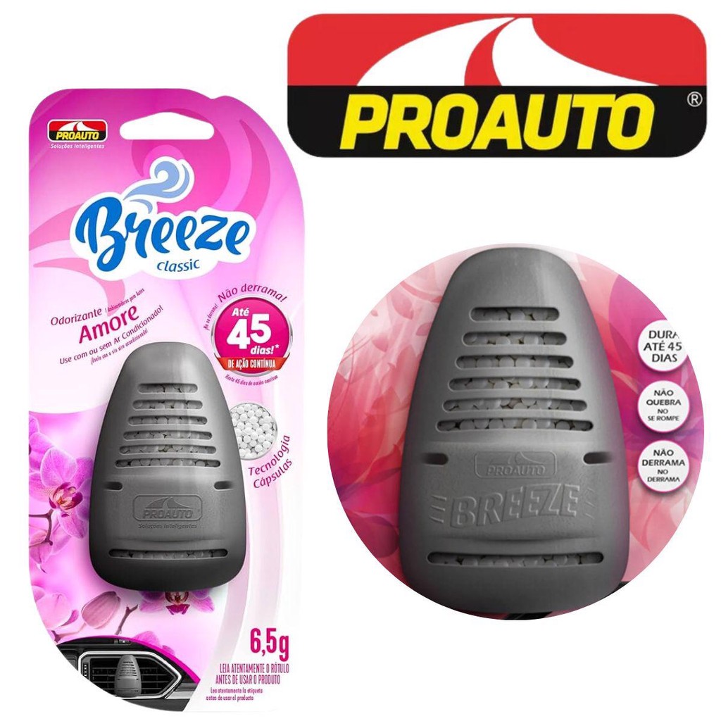 Odorizante Cheirinho para Carro Brezze Amore Proauto