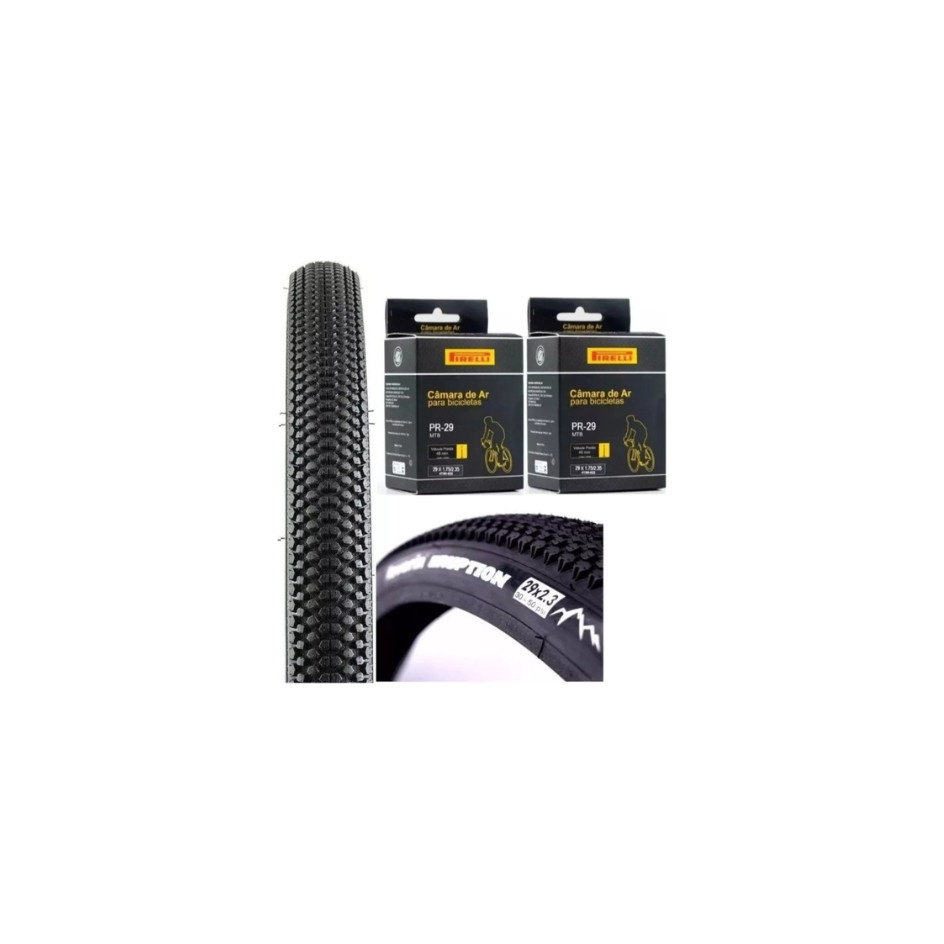 Par Pneu 29 Levorin Eruption 29x2.30 + Par Câmara 29 Pirelli em Oferta na Shopee