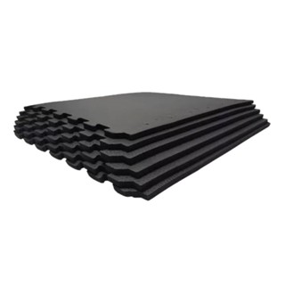 Kit 12 Placas De Tatame Tapete Eva 100x100x1cm 1x1 Mt 10mm Preto em Oferta na Shopee