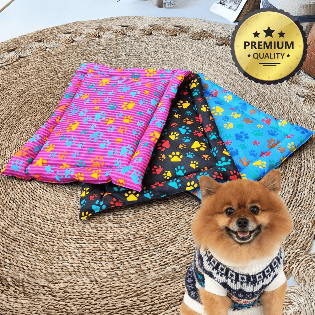 Cama Pet Almofada Colchonete Caminha Cachorro Gato Preta Azul Rosa P 55x40, M 60x50, G 70x60