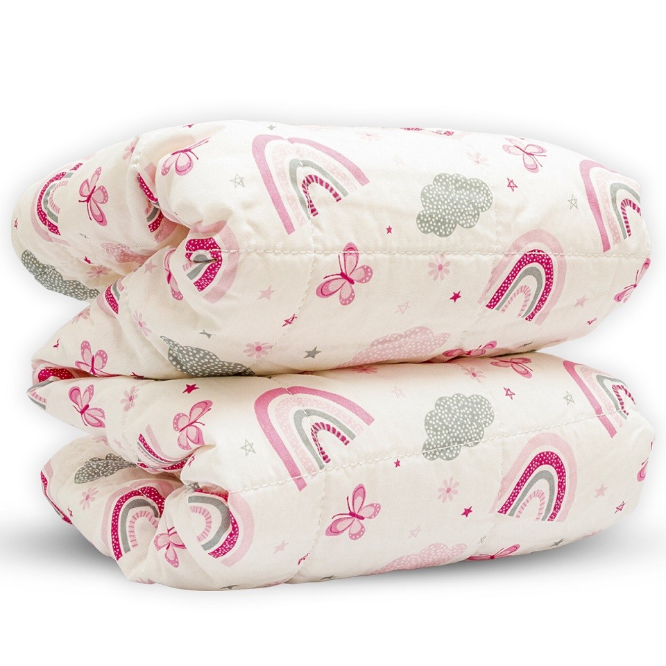 Manta Cobertor Edredom Macio Neném na Nuvem Arco Iris