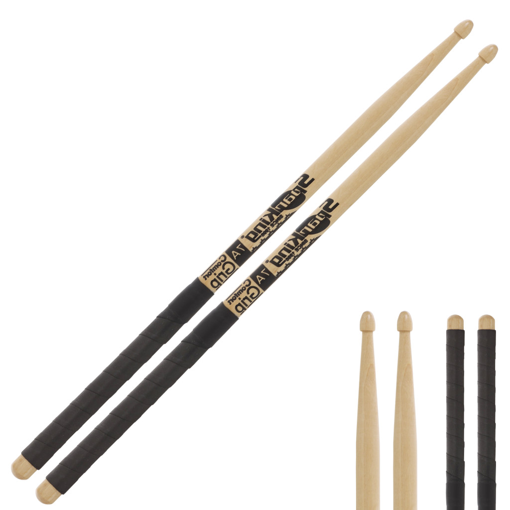 PAR DE BAQUETA 7A BATERIA COMFORT GRIP PROFISSIOANL SPANKING PONTA DE MADEIRA