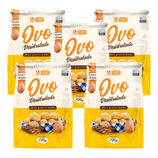 Kit 5 Pacotes Ovos Pasteurizados 300 Ovos Em Pó 720g Concentrado Nutritivo Netto Alimentos em Oferta na Shopee