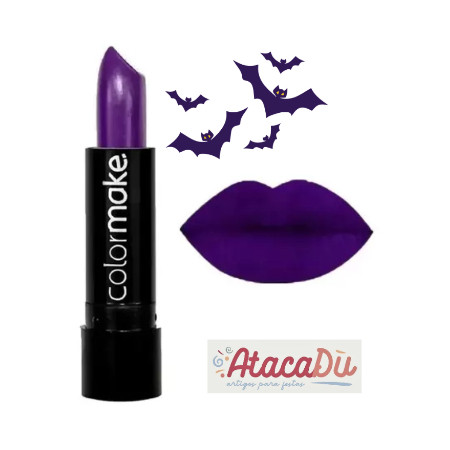 Batom Roxo Colormake / halloween