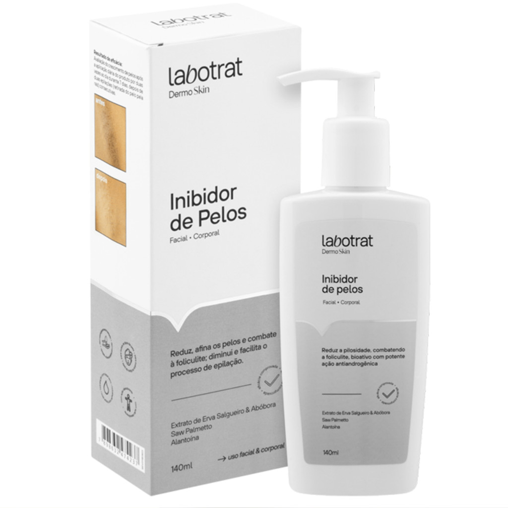 Inibidor De Pelos Labotrat Dermoskin 140ml em Oferta na Shopee