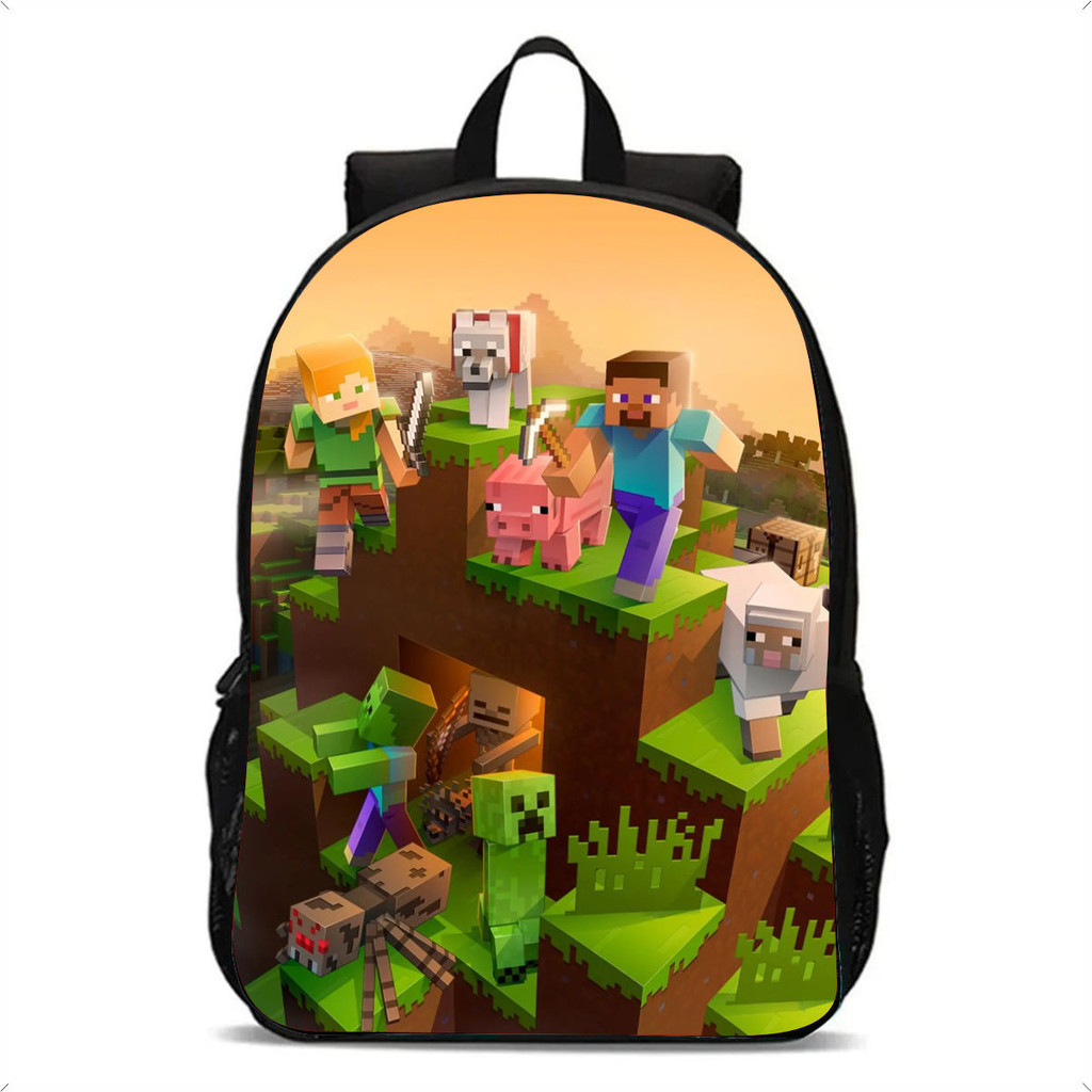 Mochila Infantil Escolar Jogo Minecraft Gamer Geek Meninos em Oferta na Shopee