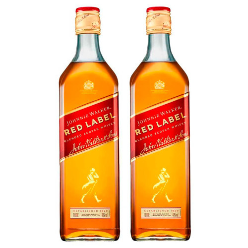 Whisky Johnnie Walker Red Label 1 Litros 2 Unidades em Oferta na Shopee