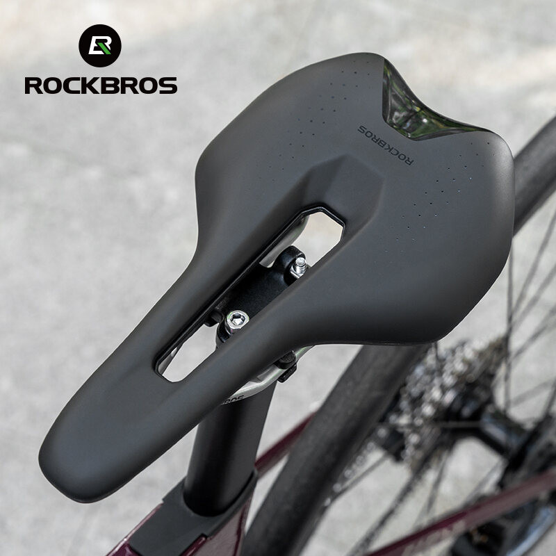 ROCKBROS Selim De Bicicleta Leve À Prova De Choque Estrada MTB Almofada De Assento Oco Confortável Estável Equipamento C em Oferta na Shopee