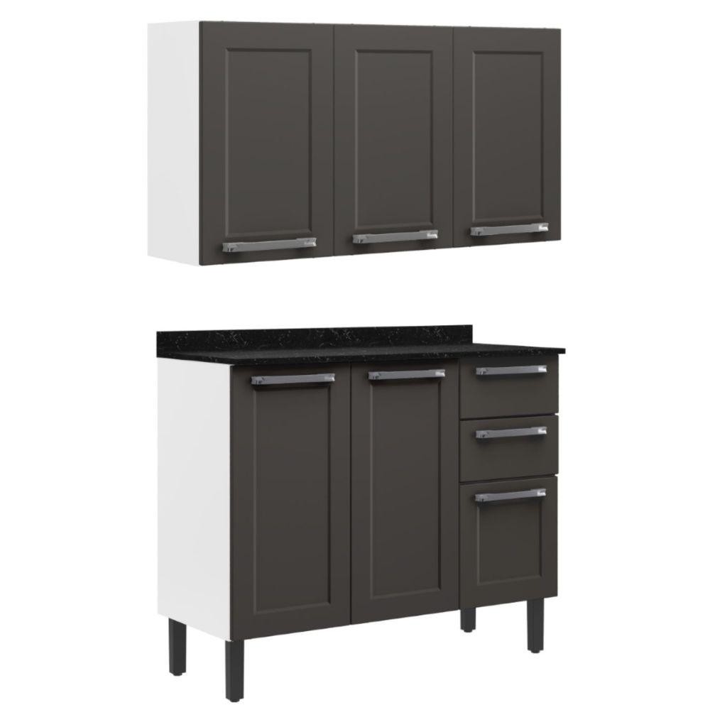 Armário Aéreo Cozinha Grafite: Onde Comprar | BuscaProdutos