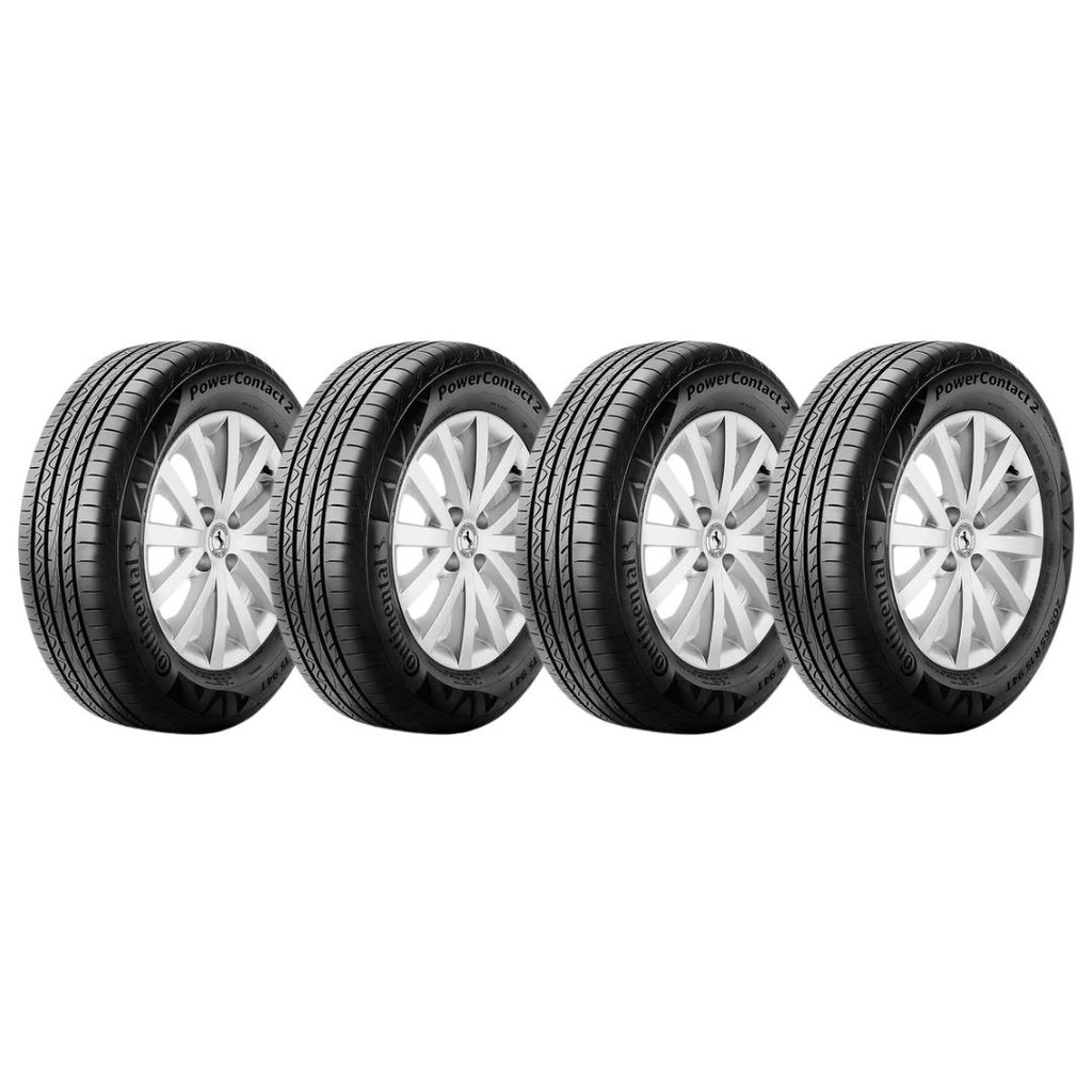 KIT 4 PNEUS ARO 14 185/60R14 CONTINENTAL POWERCONTACT 2 82H