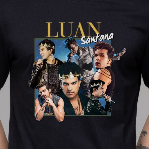 Camiseta Feminino Masculino Cantor Luan Santana Famoso 30.1 Lançamento 2024 Envio Imediato