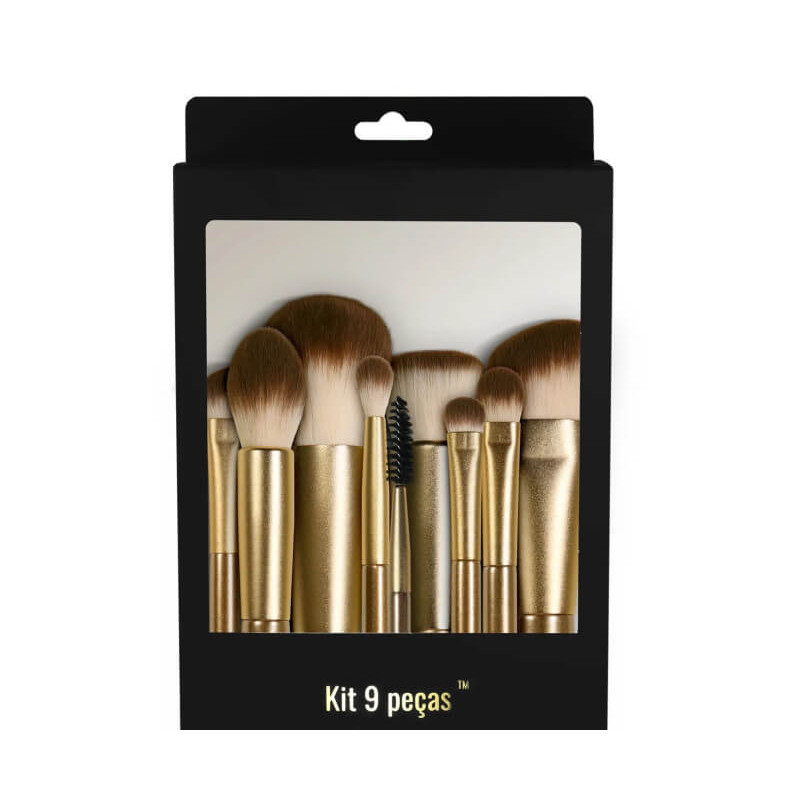 Kit 9 Pinceis Starting Pro - Daymakeup